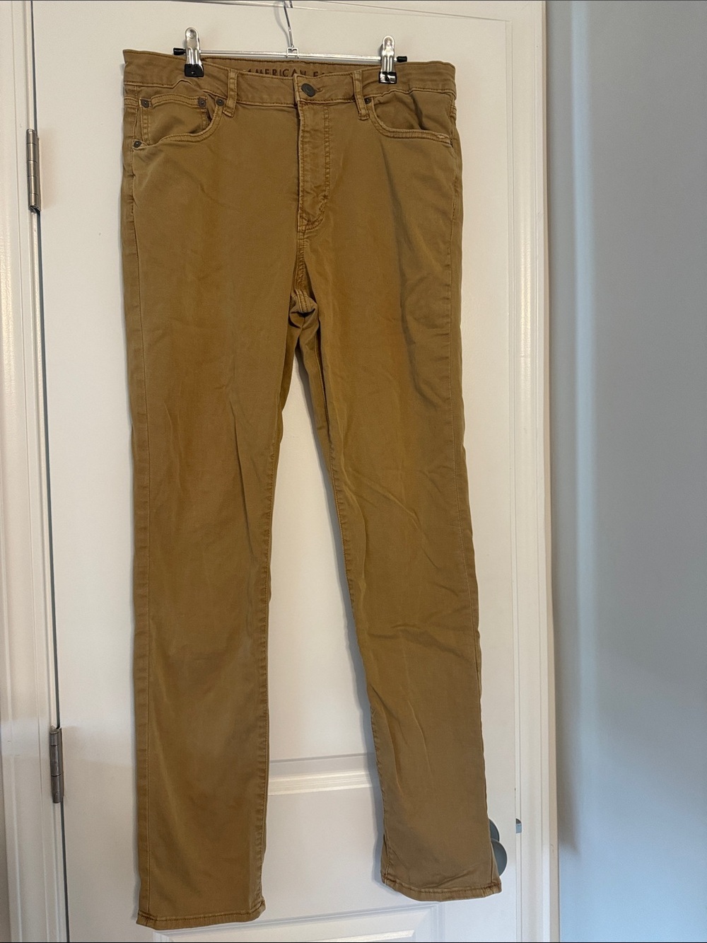 American Eagle Outfitters Men's Khaki/Tan Slim Chinos